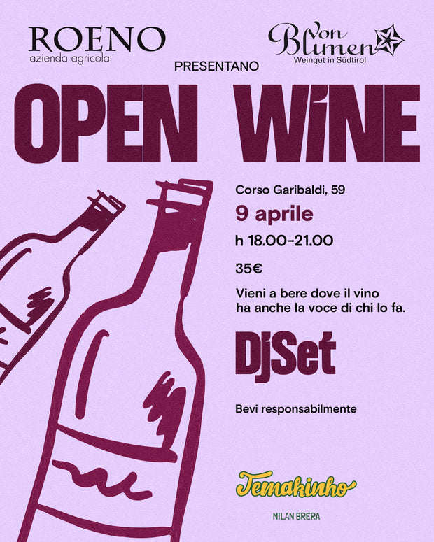 🍷OPEN WINE @ TEMAKINHO BRERA🍷